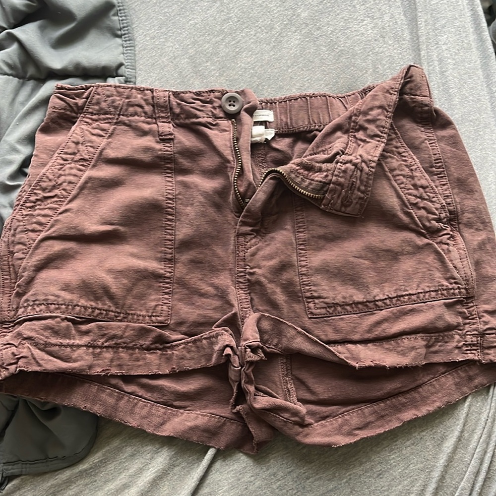 Aerie xs brown shorts